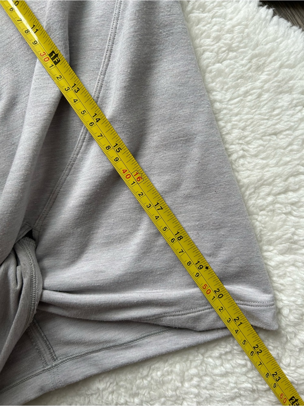 Lululemon Grey Tuck and Gather Pullover Knot Top - Picture 8 of 9